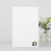 Kawaii Luiaard met pen en papier (Staand voorkant)