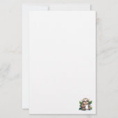 Kawaii Luiaard met pen en papier (Voorkant)