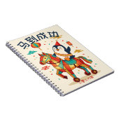 Kawaii Lunar Parade | Chinese New Year 马 Custom Notitieboek (Rechterzijde)