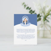 Kawaii Maagd Maria Gebed Feestdagenkaart (Staand voorkant)