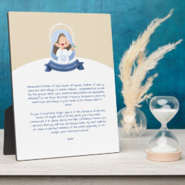 Kawaii Maagd Maria Gebed Fotoplaat