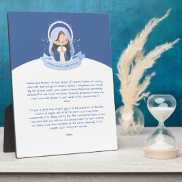 Kawaii Maagd Maria Gebed Fotoplaat