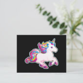 Kawaii Magical Snoep Unicorn Briefkaart (Staand voorkant)