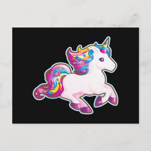 Kawaii Magical Snoep Unicorn Briefkaart (Voorkant)