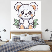 Kawaii Magische Koala Vector Maken Canvas Afdruk (Insitu (Slaapkamer))