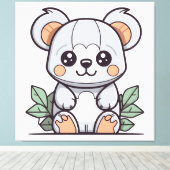 Kawaii Magische Koala Vector Maken Canvas Afdruk (Insitu (Houten vloer))