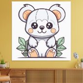 Kawaii Magische Koala Vector Maken Canvas Afdruk (Insitu (Woonkamer))