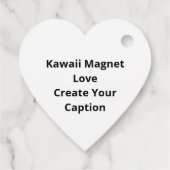 Kawaii Magnet Stuck On You Cute Playful Style  Bedankjes Labels (Achterkant)