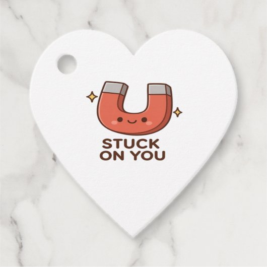 Kawaii Magnet Stuck On You Cute Playful Style  Bedankjes Labels (Voorkant)