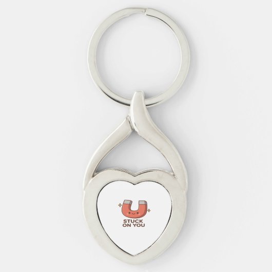 Kawaii Magnet Stuck On You Cute Playful Style Sleutelhanger (Voorkant)