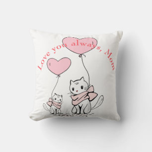 Kawaii mam Cat & Kitten Custom Kussen