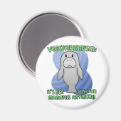 Kawaii Manatee Magnet (Voorkant / Achterkant)