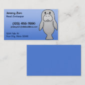 Kawaii Manatee Visitekaartjes (Voorkant / Achterkant)