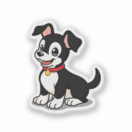 Kawaii Manchester Terrier Puppy – Slaaphouding Sticker (Voorkant)