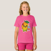 Kawaii Mango – Liefje Fruit met Hart Smoothi T-shirt (Voorkant volledig)