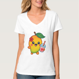 Kawaii Mango – Liefje Fruit met Hart Smoothi T-shirt