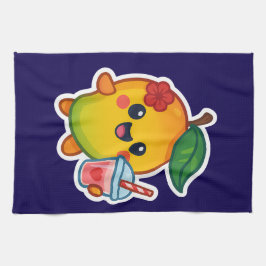 Kawaii Mango – Liefje Fruit met Hart Smoothi Theedoek