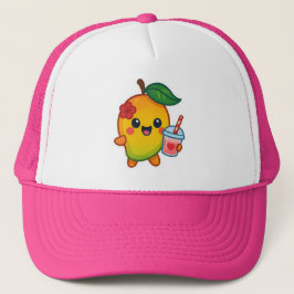 Kawaii Mango – Liefje Fruit met Hart Smoothi Trucker Pet