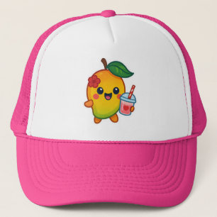 Kawaii Mango – Liefje Fruit met Hart Smoothi Trucker Pet