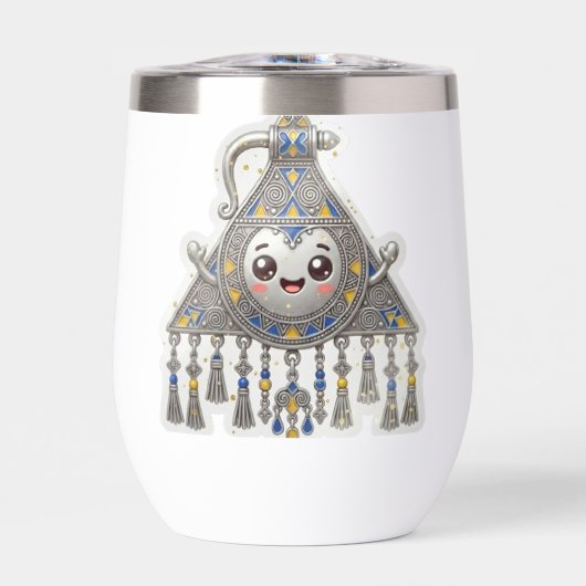 Kawaii Marokkaanse Amazigh Fibula - Traditionele T (Voorkant)