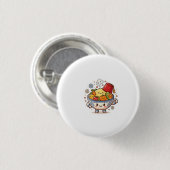 Kawaii Marokkaanse Couscous - Schattig Traditionee Ronde Button 3,2 Cm (Voorkant /achterkant)