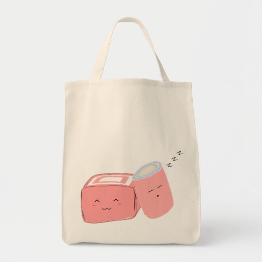 Kawaii Marshmallow-Canvas tas (Voorkant)