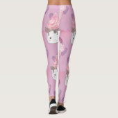 Kawaii Marshmallow & Ice Cream Patroon Leggings (Achterkant)