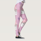 Kawaii Marshmallow & Ice Cream Patroon Leggings (Rechts)