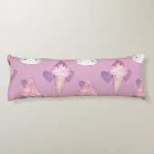 Kawaii Marshmallow & Ice Cream Patroon Lichaamskussen (Achterkant)