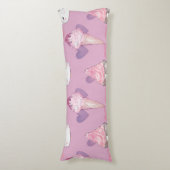 Kawaii Marshmallow & Ice Cream Patroon Lichaamskussen (Voorkant Verticaal)