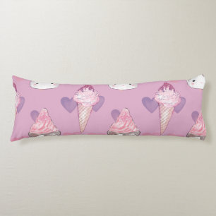 Kawaii Marshmallow & Ice Cream Patroon Lichaamskussen