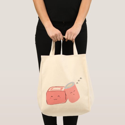 Kawaii Marshmallow Tote Tas (Voorkant (product))