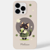 Kawaii Matcha Cat Case Gift for Anime & Cat Lovers (Achterkant)