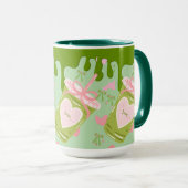 Kawaii Matcha IJskoffie Esthetiek - Love Tea Mok (Voorkant rechts)