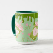 Kawaii Matcha IJskoffie Esthetiek - Love Tea Mok (Voorkant links)