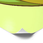 Kawaii Matcha Swiss Roll Beer Cake Perfect Poster (Hoek)