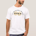 Kawaii Matzo Ball seizoen T-shirt<br><div class="desc">Het is Matzo Ball Seizoen met twee grote matzo ballen met lachende gezichten.</div>