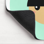 kawaii - meisje mousepad muismat (Hoek)