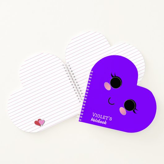 Kawaii Meisje Notitieboek (Binnen)