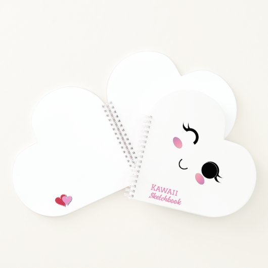 Kawaii meisje spiraal Notitieboek (Binnen)