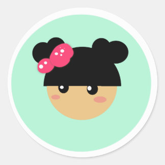 kawaii meisje sticker