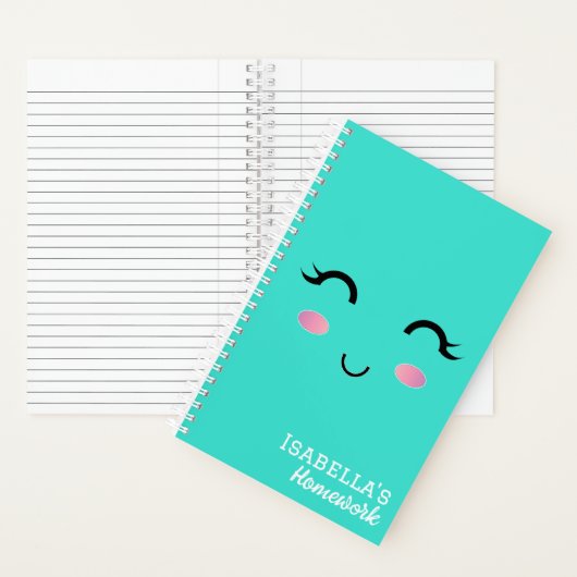 Kawaii Meisjes Notitieboek (Binnen)