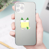 Kawaii Meow Thee Vinyl Sticker (Telefoon)