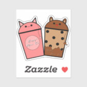 Kawaii Meow Thee Vinyl Sticker (Vel)