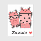 Kawaii Meow Thee Vinyl Sticker (Vel)