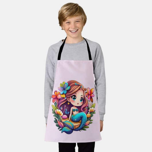 Kawaii Mermaid Schort (Gedragen)