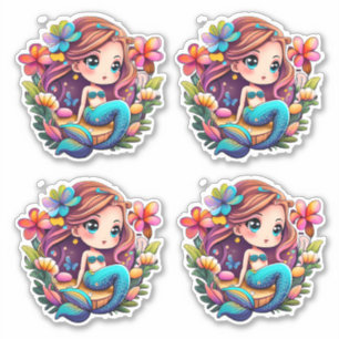 Kawaii Mermaid Sticker