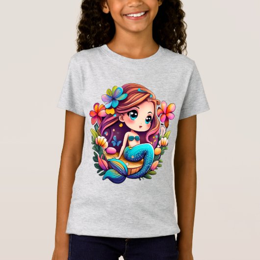 Kawaii Mermaid T-shirt (Voorkant)