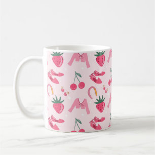 Kawaii Met de Hand Getekende Meisjesachtige Dingen Koffiemok
