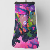 Kawaii Militaire Jager Camouflage Hart Ogen Anime Golfheadcover (Draai 90)